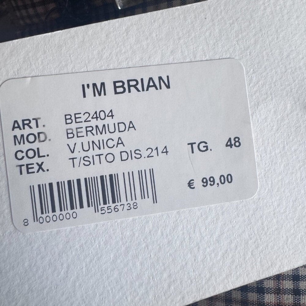 I'M BRIAN Plaid Bermuda Shorts - Picture 8 of 8